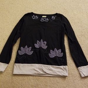 Synergy organic lotus long sleeve top